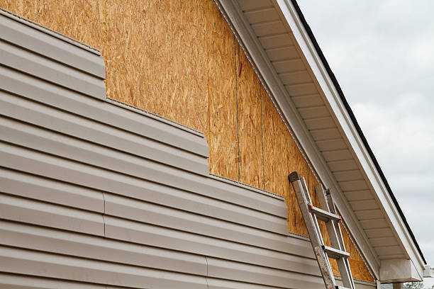 Professional Vinyl Siding technician working in Braintree, MA